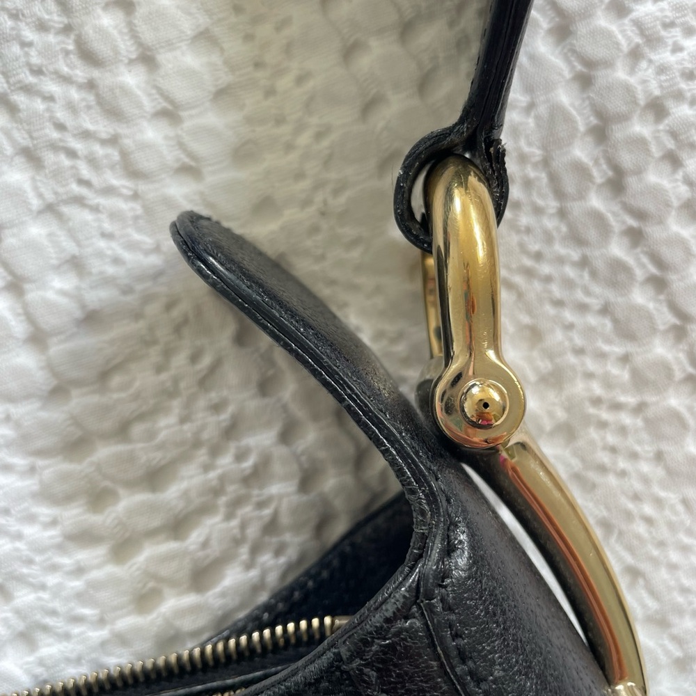 Gucci Creole hobo bag in black canvas with gold hardware - Picture 12 of 16